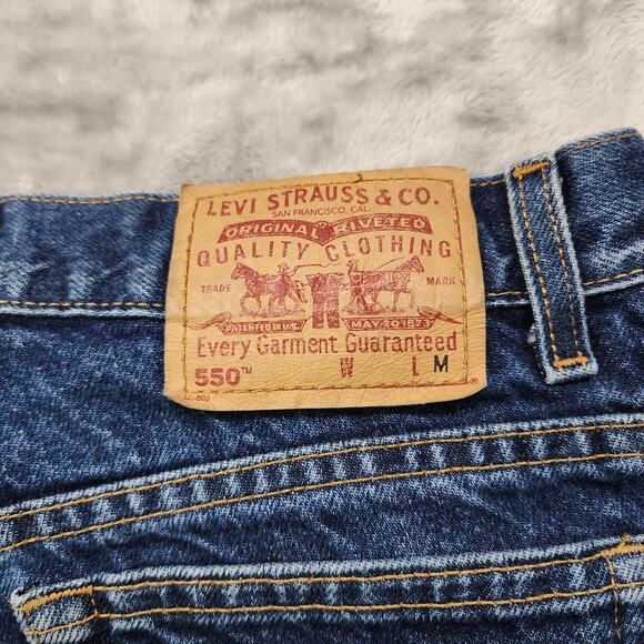 Vintage Levi's Jeans Womens 12 Blue 550 Relaxed Fit Tapered Leg High Rise Casual - Picture 5 of 12